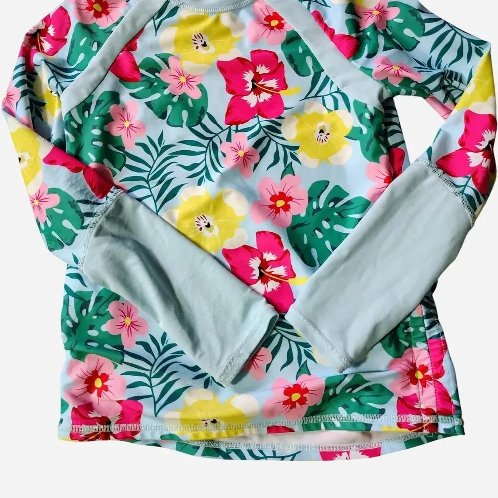 GRACE KARIN Girl's 2pc Rash Guard Swim Set, Size 10Y